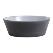 Nordal - Stoneware bowl, black/white, S