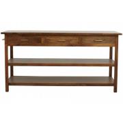 Nordal - CASPIAN kitchen table, wooden w/drawers