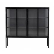 Nordal - GROOVY black buffet, 2 doors