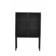 Nordal - GRADE display cabinet, 2 doors, black