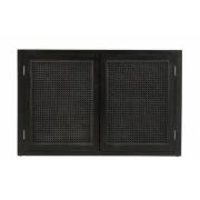 Nordal - MERGE Buffet, black w/rattan