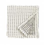 Nordal - Dish cloth, waffle, off white w/black