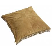 Nordal - HIPPIE leather cushion cover, l.brown L