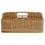 Nordal - ZADAR rattan holder, 2 dividers, nature