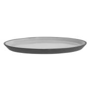 Nordal - Stoneware dinner plate, black/white