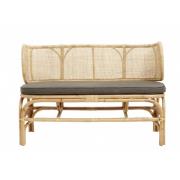 Nordal - BALI bench w/rounded back, natural