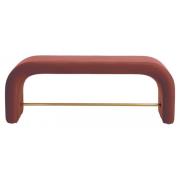 Nordal - DOURO bench, rust red