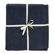 Nordal - YOGA cotton blanket, dark blue