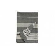 Nordal - ORION tea towel, off white/black stripes