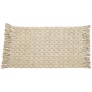 Nordal - LUNA bath rug w/fringes, off white