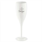 Koziol - Champagneglas 100ml 6-pack LIFE IS BETTER WITH CHAMPAGNE