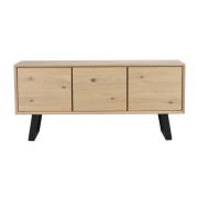 Rowico Home - Melville sideboard 160 vitpigmenterad ek/svart met