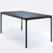 Houe, Four matbord 160x90 cm svart aluminium