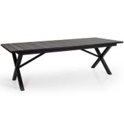 Brafab, Hillmond utdragbart bord 100x238-197  cm svart/grå