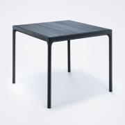 Houe, Four matbord 90x90 cm svart aluminium