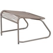 Fiam, Lido footrest cappuchino/taupe aluminium