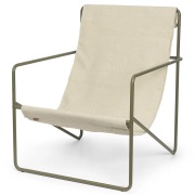 Ferm Living, Desert Lounge Fåtölj Olive/Cloud