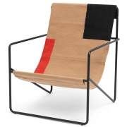 Ferm Living, Desert Lounge Fåtölj Black/Block