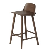 Muuto, Nerd barstol 65 cm - Stained Dark Brown