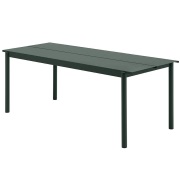 Muuto, Linear Steel Matbord 200X75 cm Dark Green