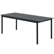 Muuto, Linear Steel Matbord 200X75 cm Anthracite Black