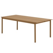 Muuto, Linear Steel Matbord 220x90 cm Burnt Orange