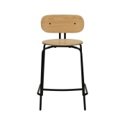 Umage, Curious Låg Barstol Ek/Svart