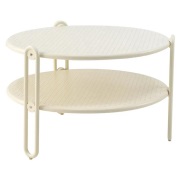 Brafab, Blixt soffbord 65 cm Pearl White
