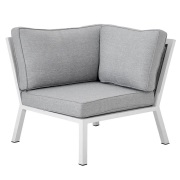 Brafab, Belfort hörndel   inkl dynor vit / Peral Grey