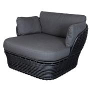 Cane-line, Basket loungefåtölj Graphite konstrotting inkl Grå Airtouch...