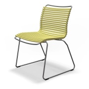 Houe, Click Dining chair without armrest Lemon zest. Frame: Grey