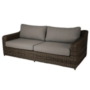 Brafab, Glendon 3-sits soffa  Dark brown / Soft moose