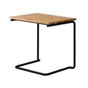 Grythyttan Stålmöbler, A3 pall Oljad ek / Svart