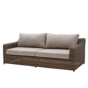 Brafab, Glendon 3-sits soffa  Dark brown / Soft moose