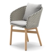 Dedon, Mbrace karmstol med teak AW6 teak 0205 pepper 0115