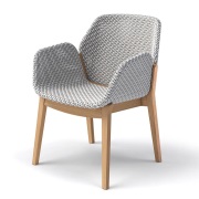 Dedon, CALADIO fåtölj DF3 teak 0205 kapok 0239