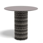 Dedon, MYMI bistro bord, Ø 80 cm, HPL bordsskiva DHZ black pepper 0317...
