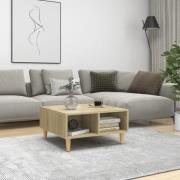 vidaXL Soffbord sonoma-ek 60x60x30 cm konstruerat trä