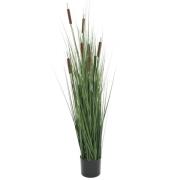vidaXL Konstväxt gräs med säv 120 cm