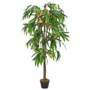 vidaXL Konstväxt Mangoträd med kruka 150 cm grön