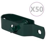 vidaXL Trådspännare 50 st 90 mm stål grön