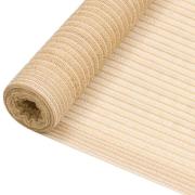 vidaXL Insynsskyddsnät beige 1,5x50 m HDPE 150 g/m²