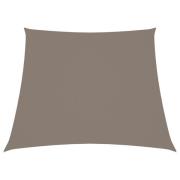 vidaXL Solsegel oxfordtyg trapets 2/4x3 m taupe