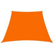 vidaXL Solsegel oxfordtyg trapets 3/4x3 m orange