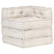 287699 vidaXL Modular Pouffe Beige Fabric