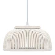 vidaXL Taklampa bambu 40 W 34x14,5 cm halvglob E27