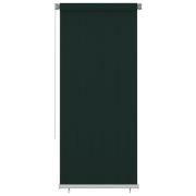 vidaXL Rullgardin utomhus 100x230 cm mörkgrön HDPE