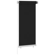 vidaXL Rullgardin utomhus 60x140 cm svart