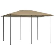 vidaXL Paviljong 3x4x2,6 m taupe 160 g/m²