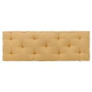 vidaXL Dyna till pallsoffa gul 120x40x7 cm